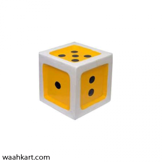 Buy Unique Dice Stool For Kids Yellow Color Online Products in India waahkart